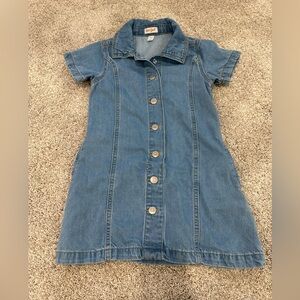 Cat & Jack Light Blue Denim Dress Size 6/7